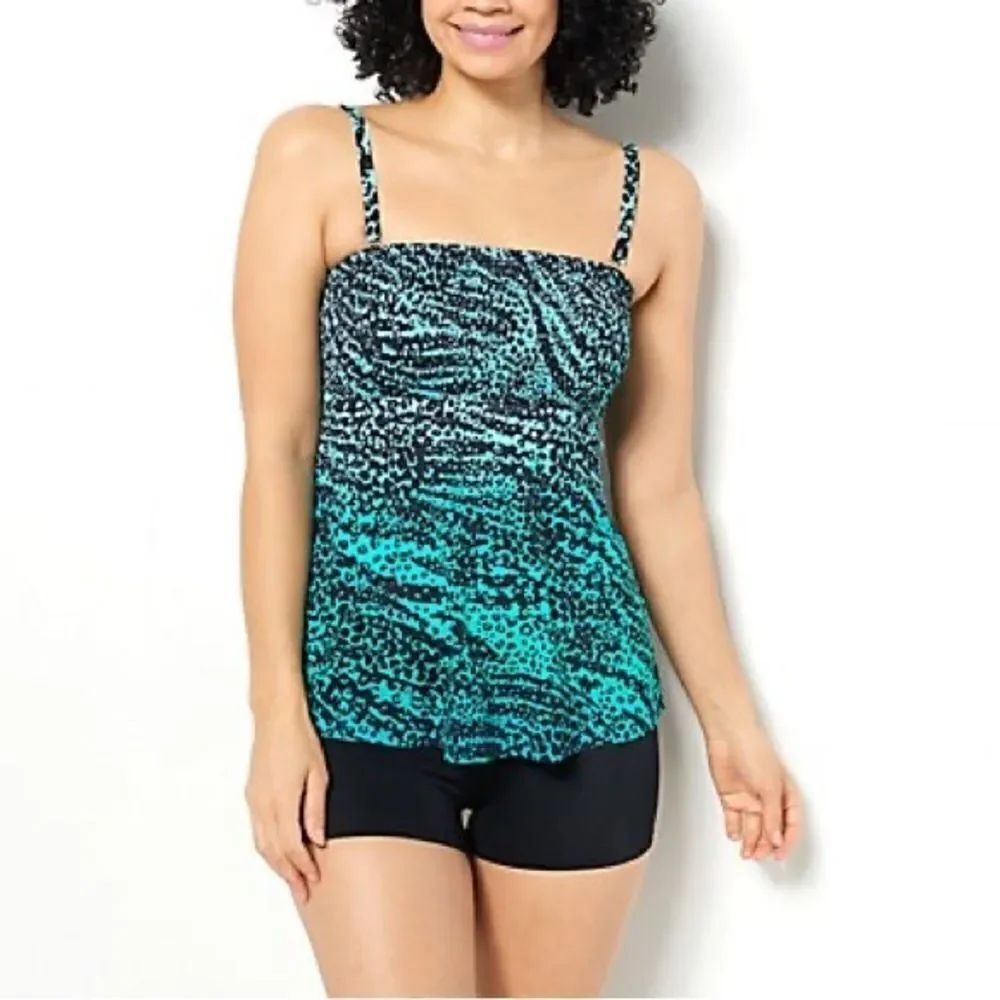 Kim Gravel x Swimsuits For All Smocked Bandeau and Shorts Set